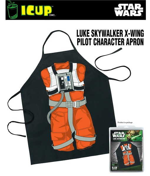 Star Wars Luke Skywalker X-Wing Pilot Adult Polyester Apron, NEW SEALED picture