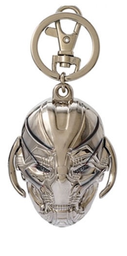 Marvel Comics Avengers Ultron Face Metal Pewter Key Ring Keychain, NEW UNUSED picture