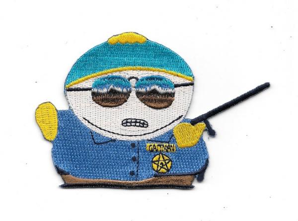 South Park TV Series Officer Cartman Figure Embroidered Patch, NEW UNUSED V2
