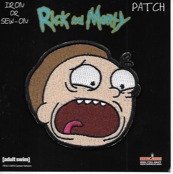 Rick and Morty Animated TV Series Morty Screaming Embroidered Patch NEW UNUSED picture