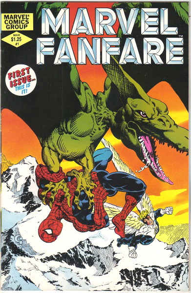 Marvel Fanfare Comic Book #1 Spider-Man, Marvel Comics 1982 VERY FINE- UNREAD