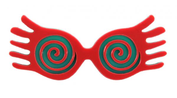 Harry Potter Luna Lovegood SpectraSpecs Glasses Acrylic Lapel Pin NEW UNUSED