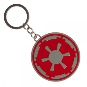 Star Wars AT-AT Pilot Imperial Red Cog Logo Metal Key Chain NEW UNUSED picture