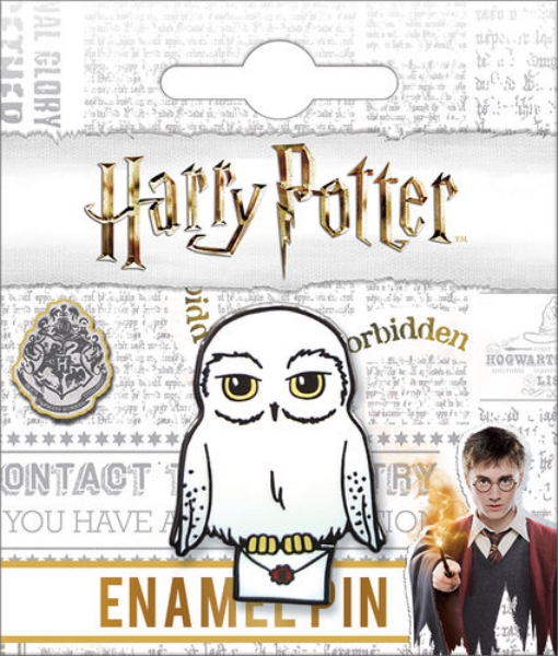 Harry Potter Harrys Owl Hedwig Image Thick Metal Enamel Lapel Pin NEW UNUSED