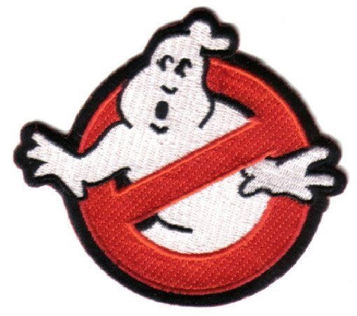 Ghostbusters Movie No Ghosts Logo 6" Embroidered Jacket Patch, NEW UNUSED picture