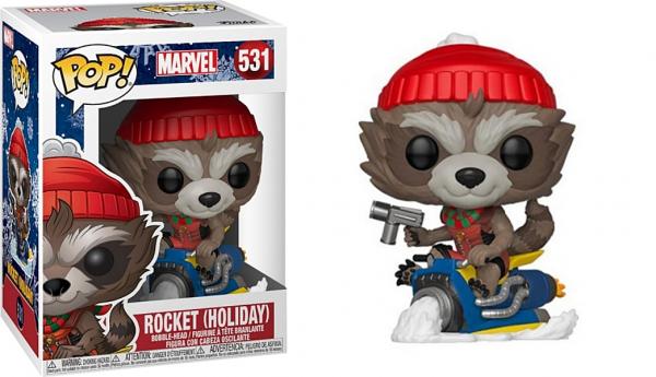 Marvel Comics Holiday Rocket Raccoon Vinyl POP! Figure Toy #531 FUNKO NEW MIB