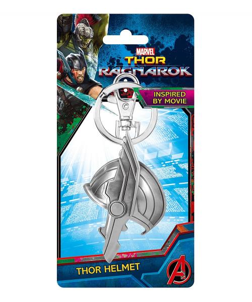 Marvel Thor Ragnarok Movie Half Helmet Pewter Key Ring Key Chain NEW UNUSED