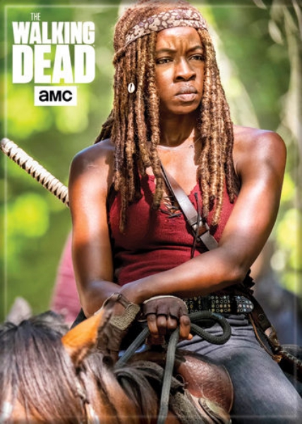 The Walking Dead Michonne Riding A Horse Photo Refrigerator Magnet NEW UNUSED picture