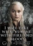 Game of Thrones Daenerys I Will Take What Is Mine Photo Image Fridge Magnet NEW