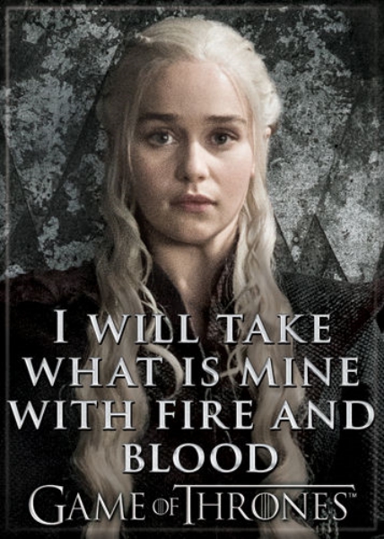 Game of Thrones Daenerys I Will Take What Is Mine Photo Image Fridge Magnet NEW