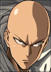 One Punch Man Anime Saitama With Serious Face Refrigerator Magnet NEW UNUSED