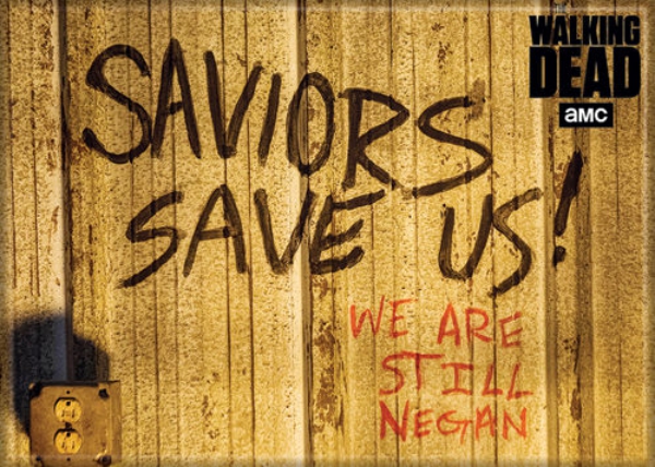 The Walking Dead Saviors Save Us! On Wall Photo Refrigerator Magnet NEW UNUSED