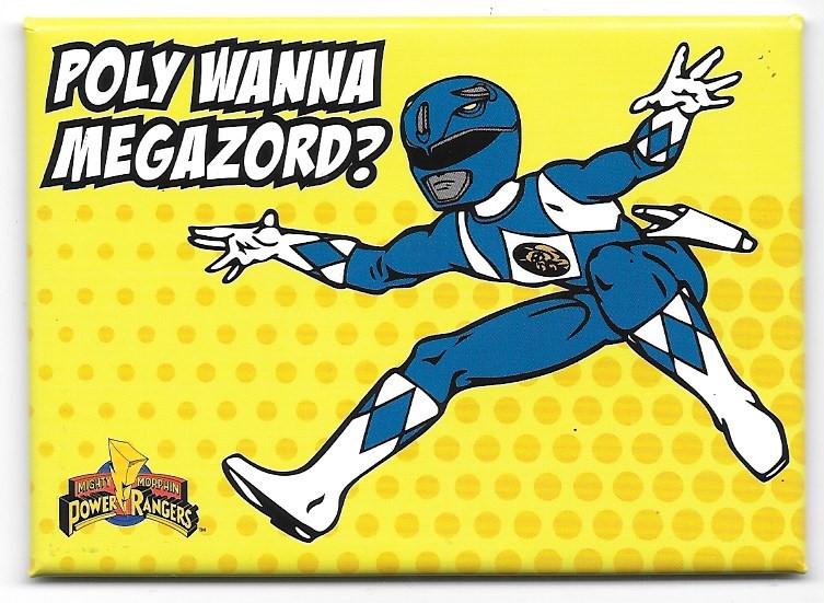Mighty Morphin Power Rangers Polly Wanna Megazord Refrigerator Magnet NEW UNUSED