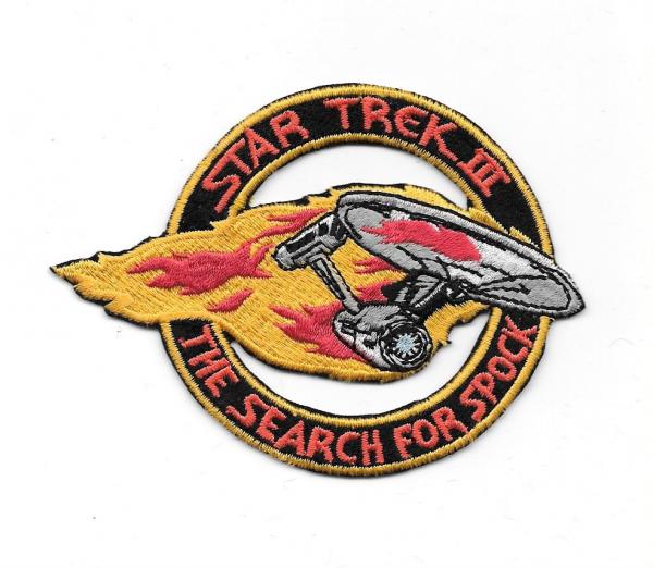 Star Trek III: The Search For Spock Movie Flames Embroidered Patch NEW UNUSED picture