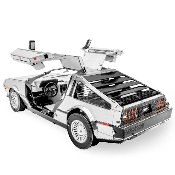 Delorean Car as Seen In Back to the Future Movie Metal Earth Steel Model Kit NEW picture