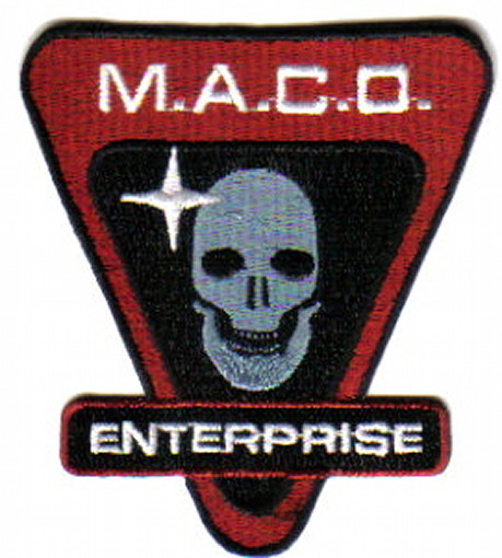 Star Trek Enterprise TV Series MACO Commandos Skull Logo Embroidered Patch NEW