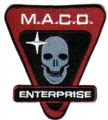 Star Trek Enterprise TV Series MACO Commandos Skull Logo Embroidered Patch NEW picture