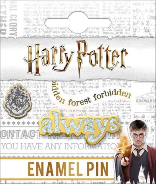 Harry Potter Snape's Patronus Word Always Logo Thick Metal Enamel Pin NEW UNUSED