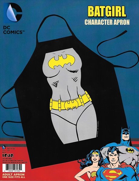 Batman, Batgirl Character Adult Polyester Apron, NEW SEALED