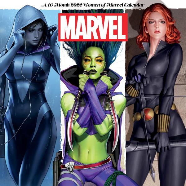 Women of Marvel Comics Universe Comic Art 16 Month 2022 Wall Calendar NEW SEALED picture