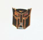 Transformers Autobot Black Silver Face Logo Enamel Metal Pin NEW UNUSED