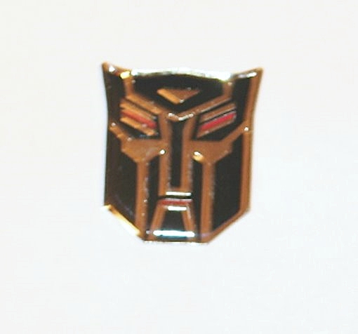 Transformers Autobot Black Silver Face Logo Enamel Metal Pin NEW UNUSED