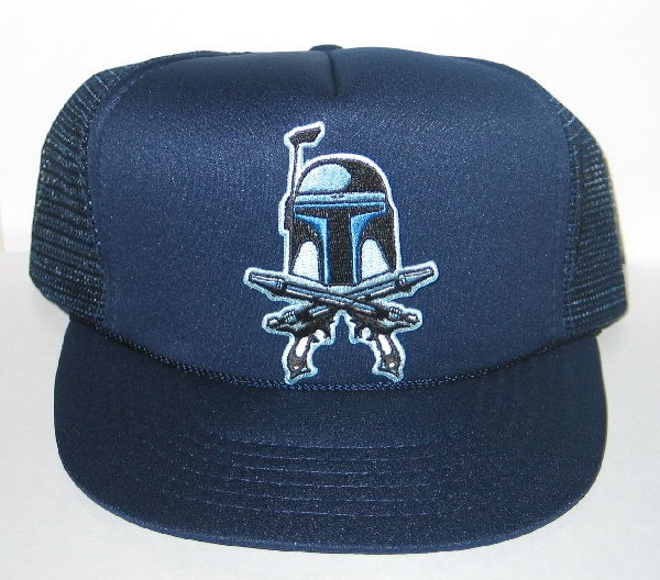 Star Wars Clone Wars Jango Fett Pistols on a Black Baseball Cap Hat NEW