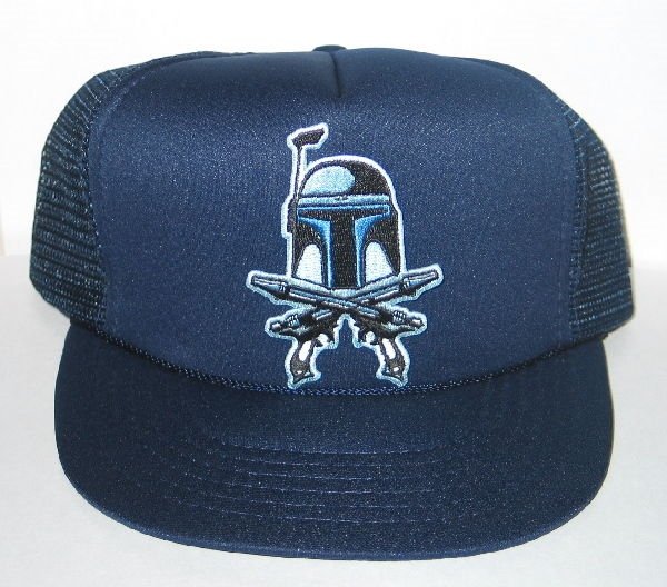 Star Wars Clone Wars Jango Fett Pistols on a Black Baseball Cap Hat NEW picture