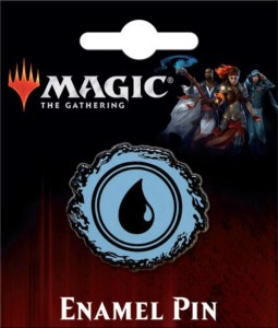 Magic the Gathering Card Game Blue Island Mana Logo Metal Enamel Pin NEW UNUSED picture