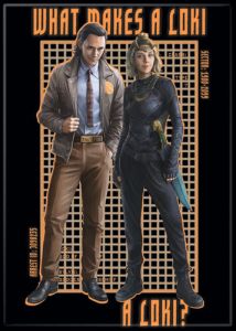 Loki TV Series Loki and Sylvie What Makes A Loki A Loki? Refrigerator Magnet NEW picture