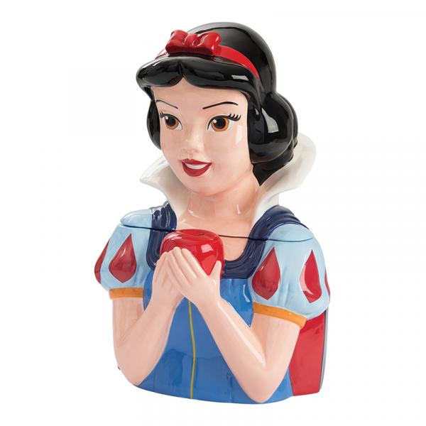 Walt Disney's Snow White Bust with Apple Sculpted Ceramic Cookie Jar NEW UNUSED