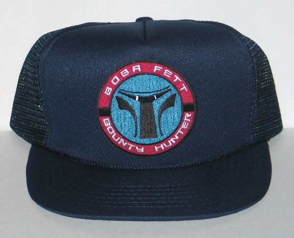 Star Wars Boba Fett Bounty Hunter Patch on a Black Baseball Cap Hat NEW UNWORN picture