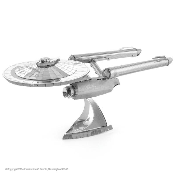 Star Trek Classic TV Enterprise 1701 Metal Earth 3-D Laser Cut Steel Model Kit picture