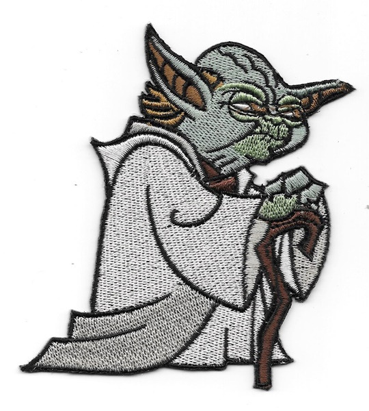 Star Wars Yoda Attack of the Clones Figure Embroidered Patch Version 2 UNUSED