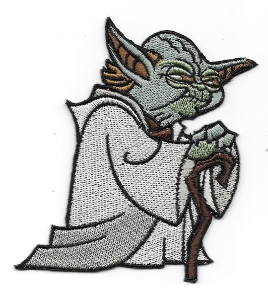 Star Wars Yoda Attack of the Clones Figure Embroidered Patch Version 2 UNUSED picture