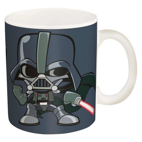 Star Wars Animated Darth Vader Grey 11 Ounce Ceramic Coffee Mug, NEW UNUSED