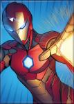 Marvel Comics IronHeart Flying In Blue Sky Comic Art Refrigerator Magnet UNUSED