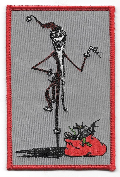 The Nightmare Before Christmas Movie Jack as Santa Embroidered Patch NEW UNUSED
