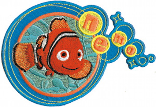 Walt Disney's Finding Nemo Movie Nemo and Name Embroidered Patch, NEW UNUSED picture