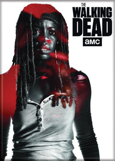 The Walking Dead TV Series Michonne Standing Figure Photo Refrigerator Magnet