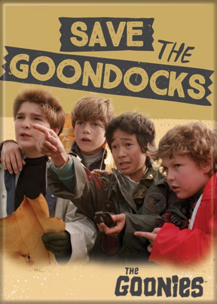 The Goonies Movie Save the Goondocks Photo Image Refrigerator Magnet NEW UNUSED