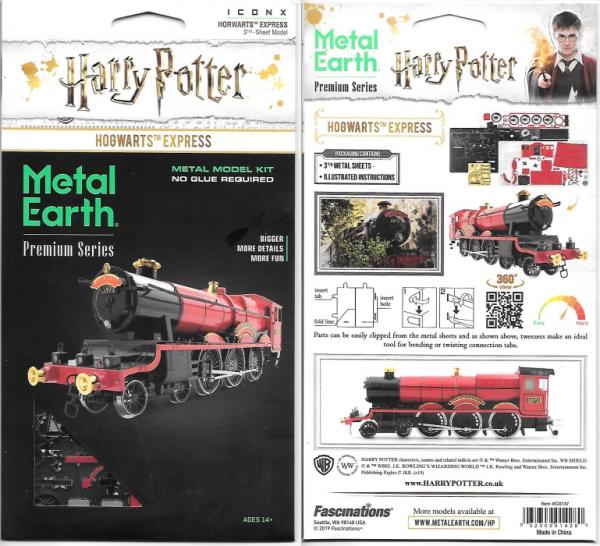 Harry Potter Hogwarts Express Metal Earth ICONX 3D Steel Model Kit NEW SEALED picture