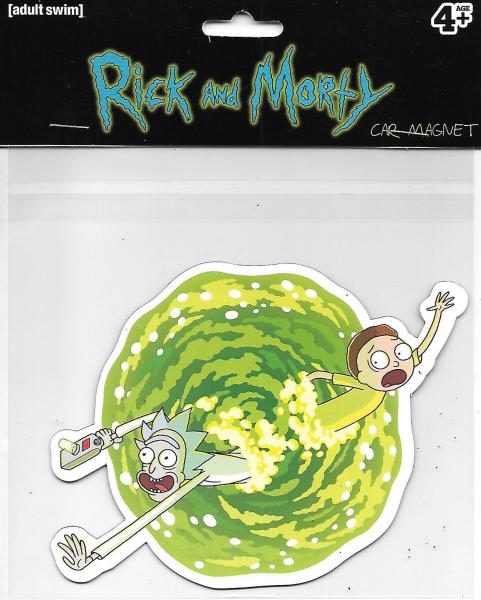 Rick and Morty Animated TV Series Rick and Morty Portal Jumping Car Magnet NEW