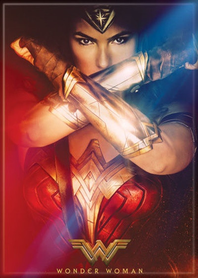 Wonder Woman Movie Defending with Bracelets Photo Image Refrigerator Magnet NEW