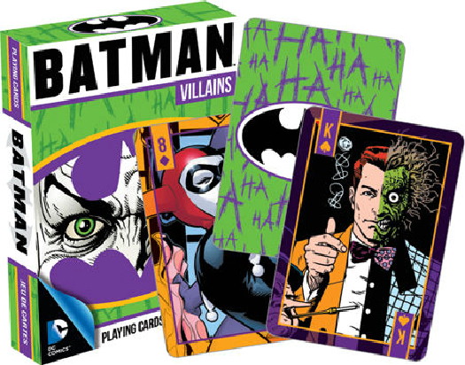 DC Comics Batman Villains Comic Art Illustrated Playing Cards 52 Images SEALED picture