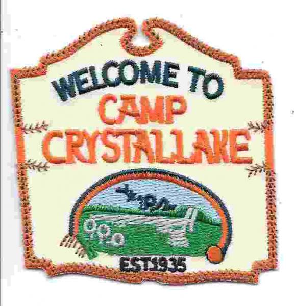 Friday The 13th Movie Camp Crystal Lake Sign Embroidered Patch, NEW UNUSED