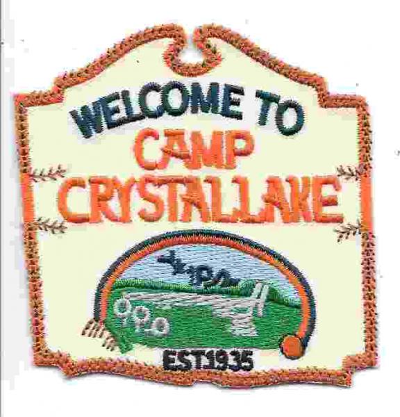 Friday The 13th Movie Camp Crystal Lake Sign Embroidered Patch, NEW UNUSED picture