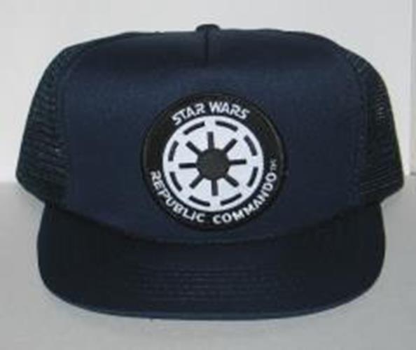 Star Wars Imperial Republic Commando Patch on a Black Baseball Cap Hat NEW picture