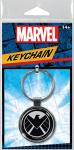 Marvel Comics S.H.I.E.L.D. Eagle Logo Colored Round Metal Key Chain NEW UNUSED