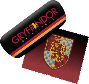 Harry Potter House of Gryffindor Eyeglasses Case With Logo Cleaning Cloth UNUSED picture